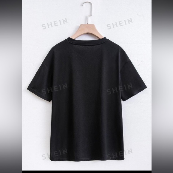 SHEIN Motorcycle And Letter Graphic Tee - Picture 2 of 3